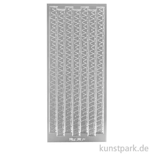 Artikelbild 2 des Artikels “Kreativ Sticker - Weihnachtsbaum Bordüre, Silber, 10 x 23 cm “