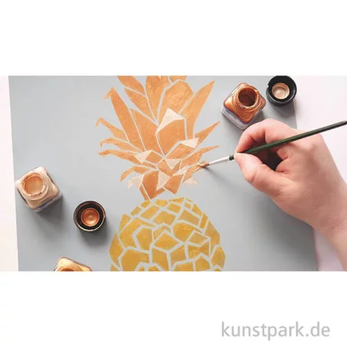 Artikelbild 2 des Artikels “KREUL Acryl Metallicfarben Set - Glamour Living, 6 x 20 ml “