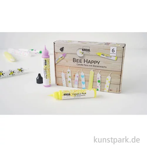 Artikelbild 2 des Artikels “KREUL Candle Pen - Bee Happy Set mit 6 Kerzenstiften “