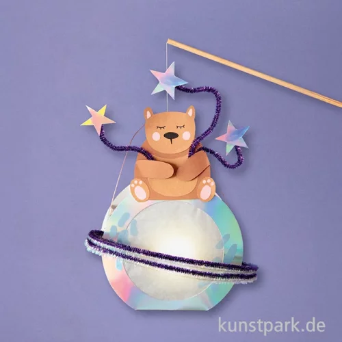 Artikelbild 2 des Artikels “Laternenrohling aus Metallic-Karton, irisierend, 19 cm, 1 Stück “
