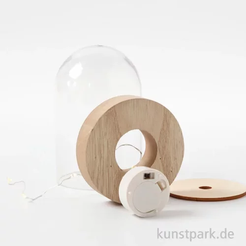 Artikelbild 2 des Artikels “LED-Lichterkette mit Standfuß für Glasglocken, Länge 27 cm “
