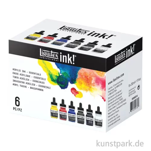 Artikelbild 2 des Artikels “Liquitex Professional ACRYLIC INK Set Basisfarben mit 6 x 30 ml “