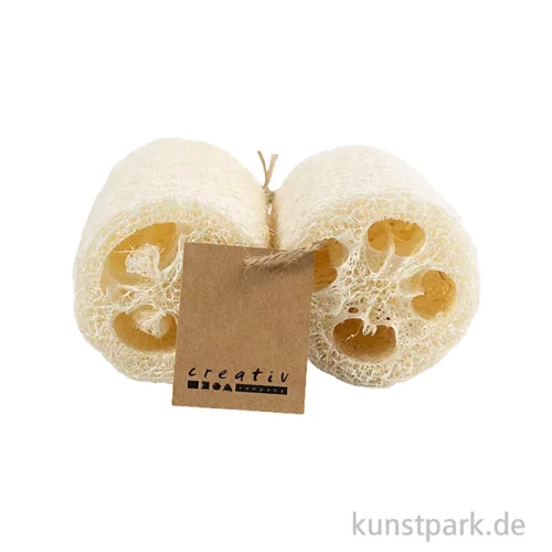 Artikelbild 2 des Artikels “Luffa-Schwamm, Natur, Länge 10 cm, Durchmesser 5,5-8 cm, 2 Stück “