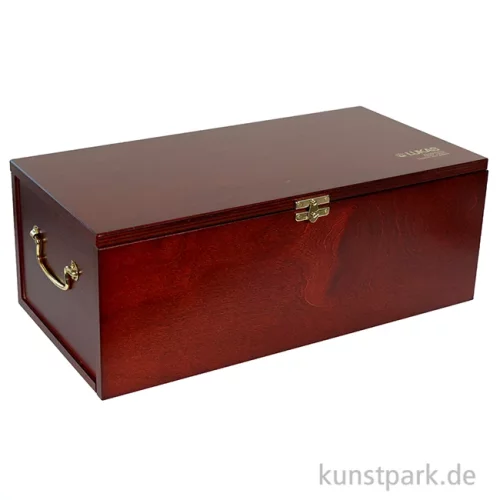 Artikelbild 2 des Artikels “Lukas 1862 Ölfarbe Mahagoni-Truhe 3 Schubladen 27 Tuben 37 ml, Zubehör “