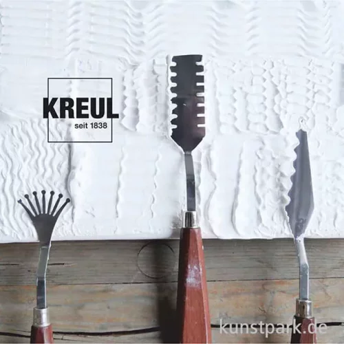 Artikelbild 2 des Artikels “Malmesser mit Metallklingen und Holzgriffen, 3er Set “