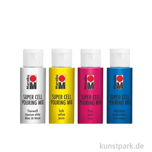 Artikelbild 2 des Artikels “Marabu Super Cell Pouring Farben - Galaxy, 4 x 60 ml “