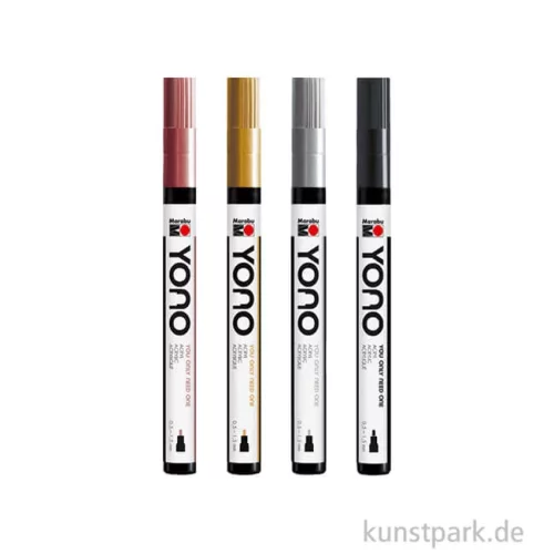 Artikelbild 2 des Artikels “Marabu YONO Marker Set - 4 Metallicfarben, 0,5-1,5 mm “