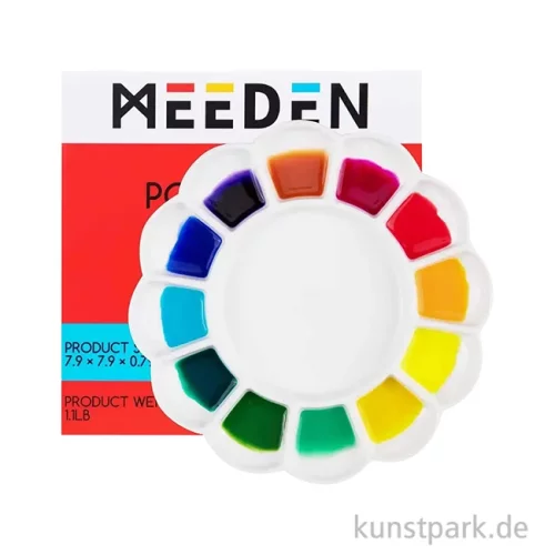 Artikelbild 2 des Artikels “Meeden Porzellanpalette - Rund, 12 Mischmulden, 20 cm “