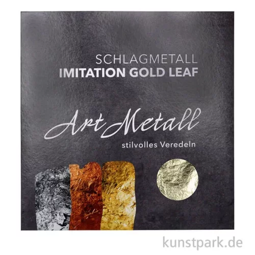 Artikelbild 2 des Artikels “Metallfolie 10-Blatt, 140 x 140 mm Farbton: Mittelgold “