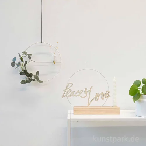 Artikelbild 2 des Artikels “Metallring mit Querstrebe, Off White Matt, 25 cm “