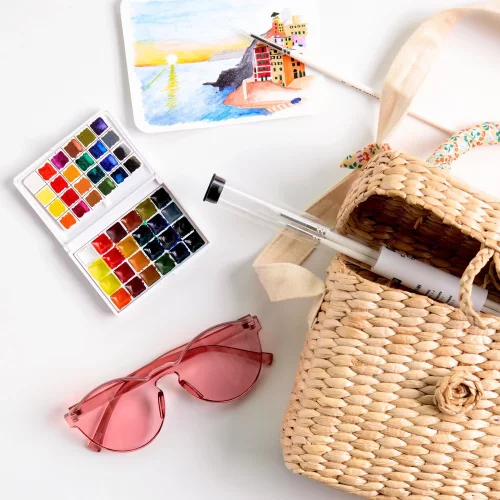 Artikelbild 2 des Artikels “Mini Aquarellfarbkasten, 24 Farben - Standard “