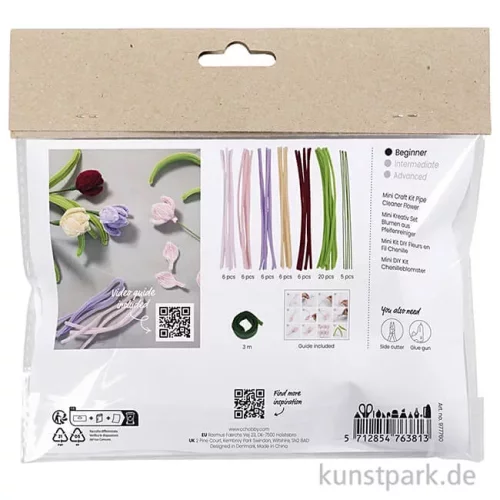 Artikelbild 2 des Artikels “Mini Bastelset - Blumen aus Pfeifenreinigern, Tulpen “