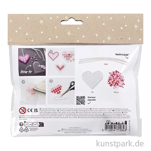 Artikelbild 2 des Artikels “Mini Bastelset - Bügelperlen Herzen, Pink, Rot, Weiß “