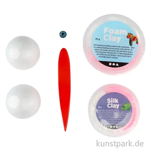 Artikelbild 2 des Artikels “Mini Bastelset - Monster Modellieren, Hellpink “