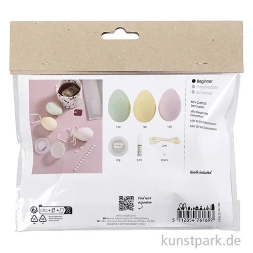 Artikelbild 2 des Artikels “Mini Bastelset - Ostereier mit Halbperlen, Pastellfarben “