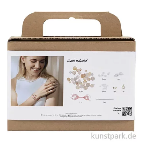 Artikelbild 2 des Artikels “Mini Bastelset Schmuck, Achat Perlenkette + Armband “