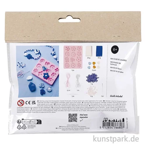 Artikelbild 2 des Artikels “Mini Bastelset Schmuck, Blumen, Blau, Weiß “