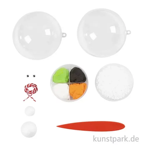 Artikelbild 2 des Artikels “Mini Bastelset Weihnachtskugel Modellieren, Schneemann “