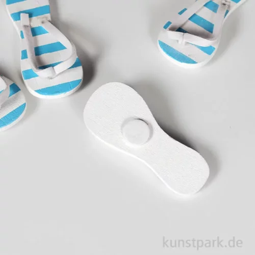 Artikelbild 2 des Artikels “Mini Flip-Flops - blau gestreift, 3 cm, 2 Paar “
