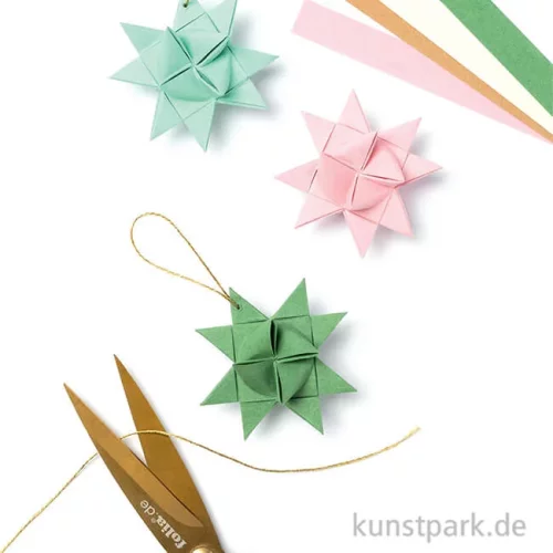 Artikelbild 2 des Artikels “Mini Fröbelstern Papierstreifen, Pastell + Winter, 35 cm, 100 Stück “