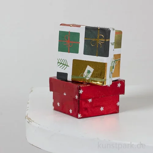 Artikelbild 2 des Artikels “Mini Pappschachtel Eckig, 4,5 x 4,5 x 3 cm “