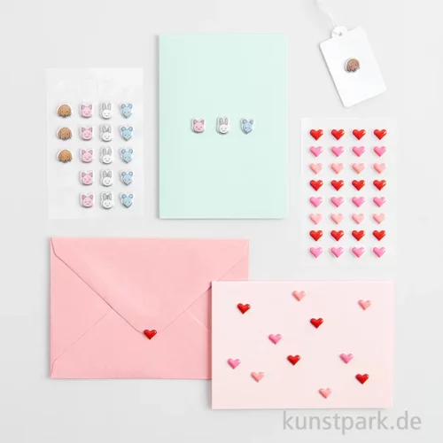 Artikelbild 2 des Artikels “Mini Puffy Sticker - Tiere, 1 Bogen, 6 x 10 cm “