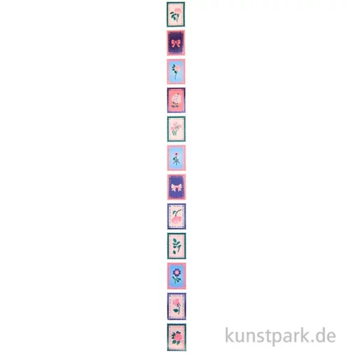 Artikelbild 2 des Artikels “Mini Sticker - La Vie en Rose, Briefmarken, 120 Aufkleber “