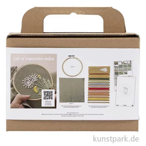 Artikelbild 2 des Artikels “Mini Stickset - Stickrahmen, Staubgrün “