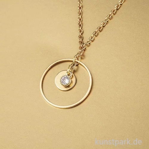 Artikelbild 2 des Artikels “Mini-Strassanhänger mit goldenem Metall - Rund, 2 Stück “