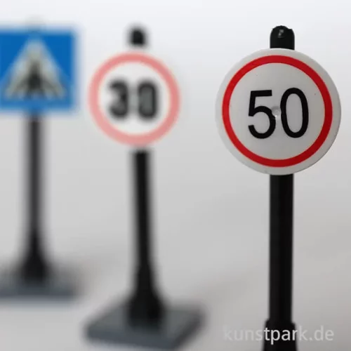 Artikelbild 2 des Artikels “Mini Verkehrsschilder Set II, 1,5 - 5,5 cm, 3 Stück “