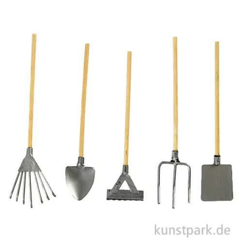 Artikelbild 2 des Artikels “Miniatur Gartengeräte Set, 11 cm, 5-teilig “