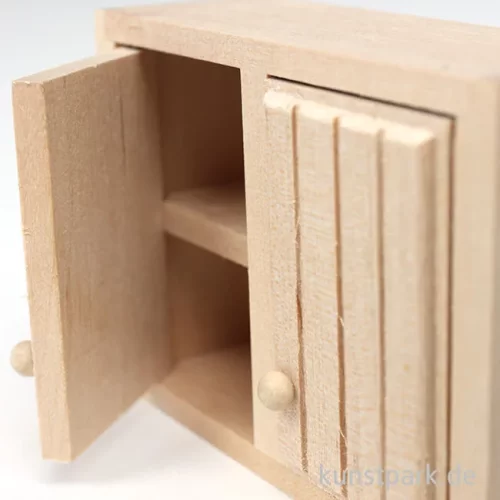 Artikelbild 2 des Artikels “Miniatur Hängeschrank, Naturholz, 7,5 x 5 x 2,5 cm “