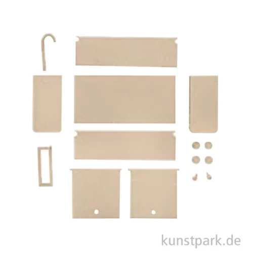 Artikelbild 2 des Artikels “Miniatur Holzbausatz - Küchen Set, Küche + Kühlschrank, 14 x 8 cm “