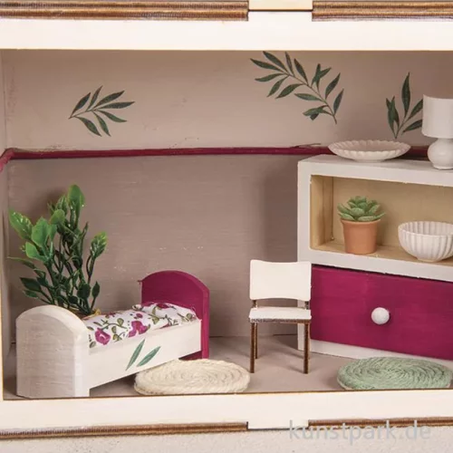 Artikelbild 2 des Artikels “Miniatur Kinderbett, Holz, 8 x 3,1 x 3,5 cm “
