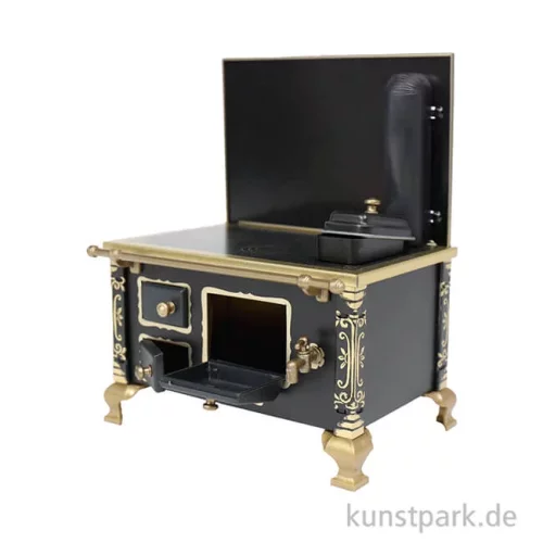 Artikelbild 2 des Artikels “Miniatur Küchenherd, Metall Schwarz, 11 x 7 x 13 cm “
