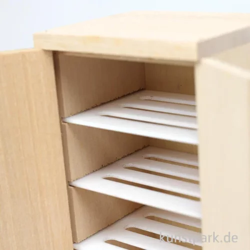 Artikelbild 2 des Artikels “Miniatur Kühlschrank, Naturholz, 6,5 x 13 x 5,5 cm “
