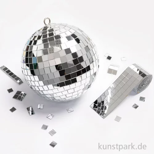 Artikelbild 2 des Artikels “Mirror Tile Rolls - Spiegelsteine, 10 x 10 mm, 2 Rollen, je 4 cm x 1 m “