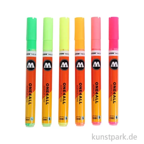 Artikelbild 2 des Artikels “Molotow ONE4ALL Marker - 127HS Neon-Kit 6er “