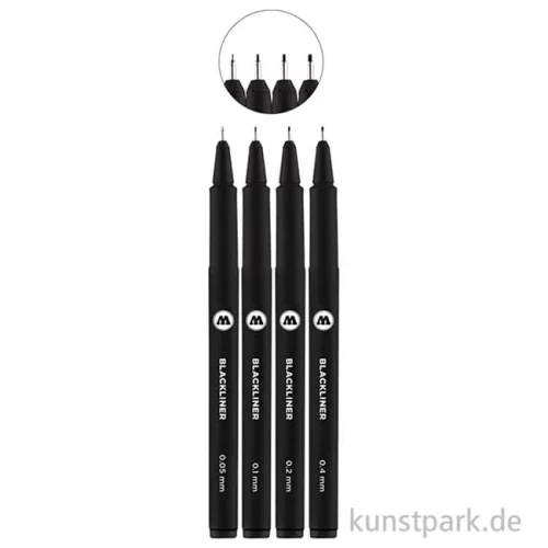 Artikelbild 2 des Artikels “Molotow BLACKLINER Set 1 mit 4 Finelinern “