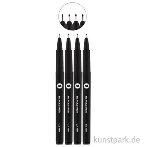 Artikelbild 2 des Artikels “Molotow BLACKLINER Set 2 mit 4 Finelinern “