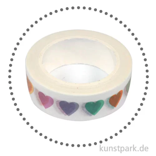 Artikelbild 2 des Artikels “Motiv-Klebeband Washi-Tape - Candy Hearts, 15 mm, 10 m Rolle “