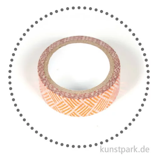 Artikelbild 2 des Artikels “Motiv-Klebeband Washi-Tape Hotfoil Kupfer Schraffur, 15 mm, 5 m Rolle “