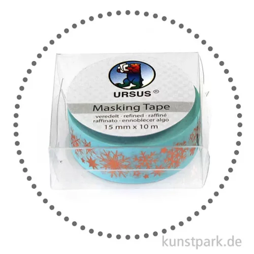 Artikelbild 2 des Artikels “Motiv-Klebeband Washitape - Schneeflocken, 15 mm, 10 m Rolle “