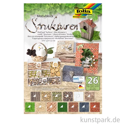 Artikelbild 2 des Artikels “Motivblock Modellbau Strukturen, 24 x 34 cm, 26 Blatt “