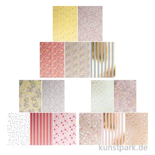 Artikelbild 2 des Artikels “Motivpapier Block - Bouquet Sauvage, 30 Blatt “