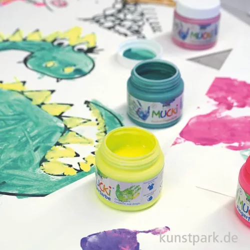 Artikelbild 2 des Artikels “MUCKI Textil Fingerfarben Set - 4 x 150 ml “