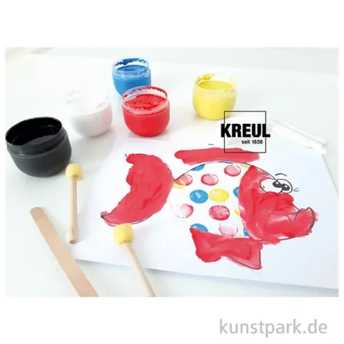 Artikelbild 2 des Artikels “MUCKI Fingerfarben Set - Stacheln, Fell & Schuppen, 5 x 50ml + Zubehör “