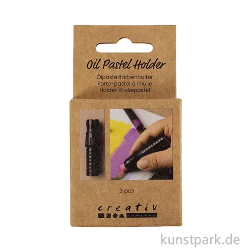Artikelbild 2 des Artikels “Ölpastell Halter, Länge 6,2 cm, Durchmesser 1 cm, Schwarz, 3 Stück “