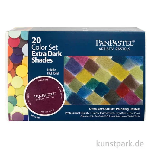 Artikelbild 2 des Artikels “PanPastel Set mit 20 Farben - Extradunkle Töne “