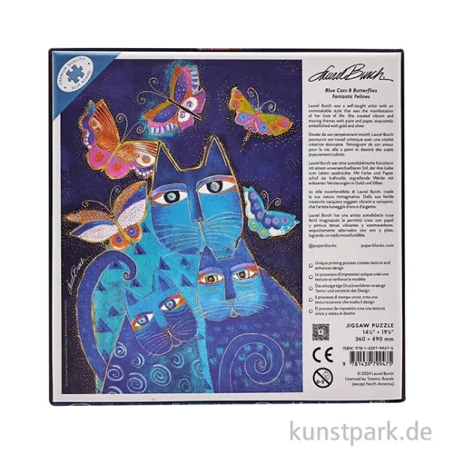 Artikelbild 2 des Artikels “PAPERBLANKS Puzzle - Katzen mit Schmetterlingen, 500 Teile “
